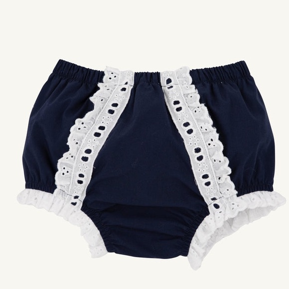 NWOT -  Belle's Bloomers - Nantucket Navy with Worth Avenue White 0-3 - Picture 1 of 6